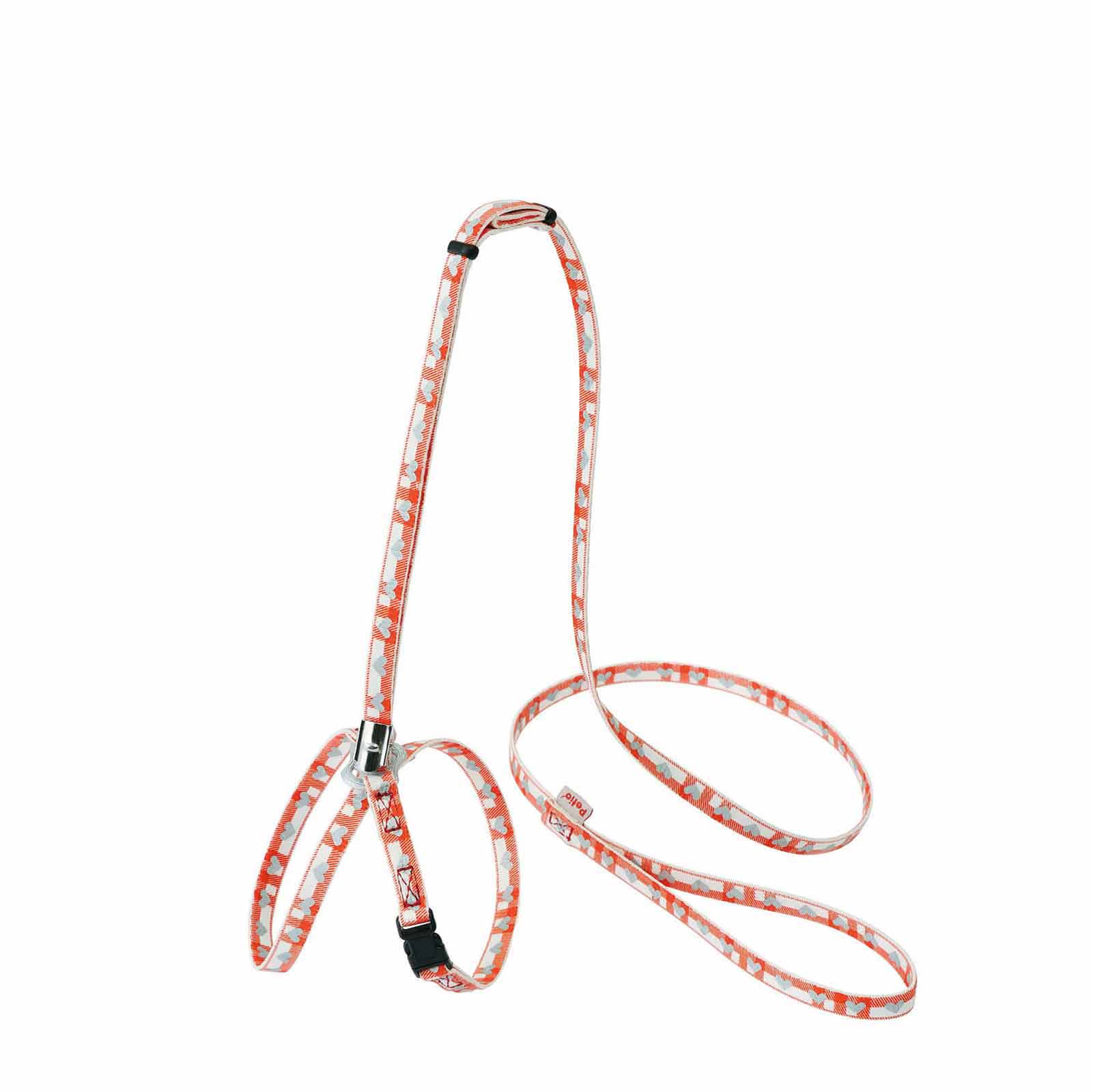 thumbnail image 2 of Petio Cat Harness With Lead - Checkered Design Heart Pattern For Safe Outdoor Walks 2 of 12