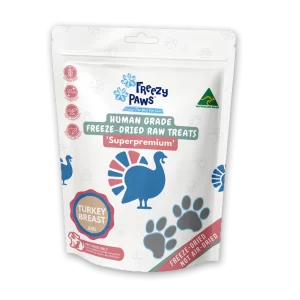 Freezy Paws Freeze-Dried Turkey Breast Raw Treats for Pet Cat Dog 85g